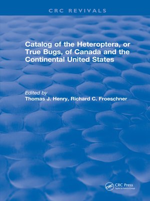 cover image of Catalog of the Heteroptera or True Bugs, of Canada and the Continental United States
